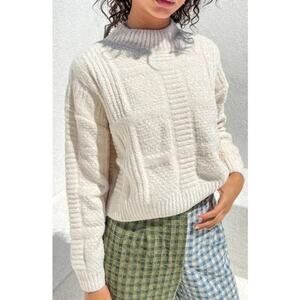 Lisa Says Gah Gia Patchwork Knit Sweater